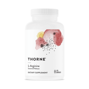 L-Аргинин Thorne, 120 капсули, със забавено освобождаване