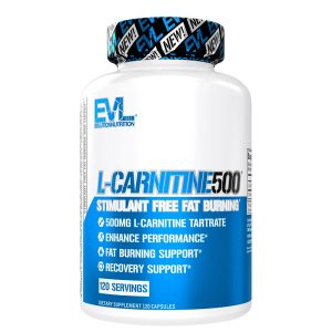 Л-карнитин (L-тартарат) 500 mg Evlution Nutrition, 120 капсули