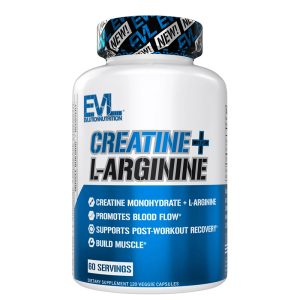 Креатин монохидрат 250 mg + L-аргинин 250 mg Evlution Nutrition, 120 капсули