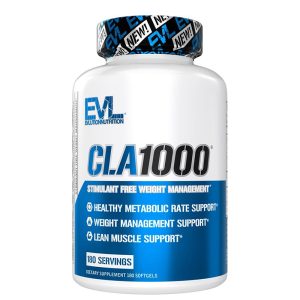 КЛА 1000 mg (Конюгирана линолова киселина) Evlution Nutrition, 180 софтгел капсули