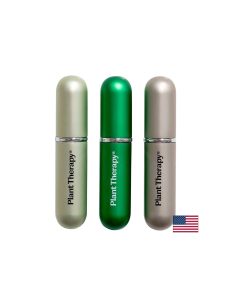 Преносим алуминиев арома терапевтичен инхалатор, 3 броя, Aluminum Aromatherapy Inhaler, Plant Therapy