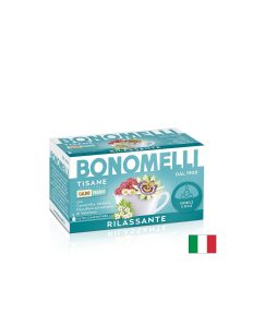 Билков чай Релакс, подпомага релаксацията на нервната система и качеството на съня, Tisane Rilassante x 16 пакетчета, Bonomelli
