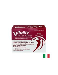 Енергия и Тонус х 14 сашета, с вкус на горски плодове, Vitality Astenase Gusto Frutti di Bosco, Paladin Pharma