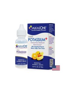 Калий (капки за хидратация и електролитен баланс) х 37 ml / 90 дози, Liquid Potassium+, ALKAZONE