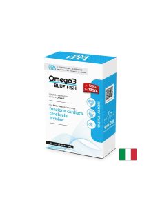 Омега-3 Рибено масло 500 mg (EPA 175 mg/ DHA/ 125 mg) х 60 софтгел капсули, Sanavita Omega3 Blue Fish, Paladin Pharma