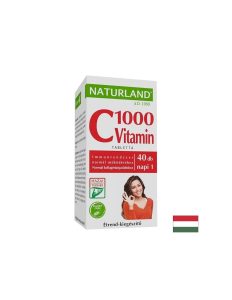 Витамин C 1000 mg (за имунната система) х 40 таблетки, Vitamin C, Naturland