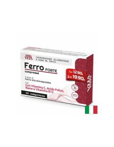 Желязо + Витамин C, фолиева киселина, мед и витамин B12 х 30 таблетки, Ferro Forte compresse, Paladin Pharma